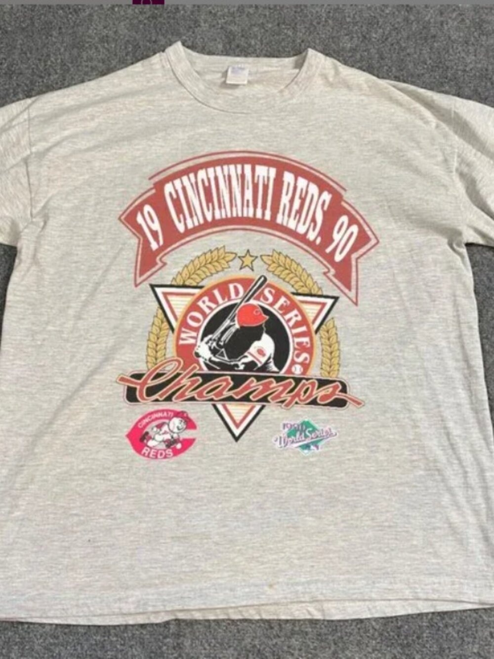 Vintage Cincinnati Reds Baseball Shirt, Cincinnati Reds 1990 World Series Shirt